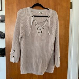 Women’s lace front sweater